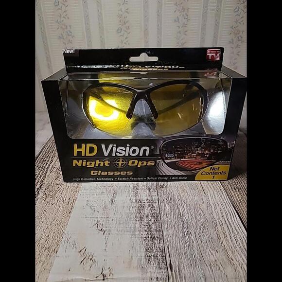The Original HD Vision Night Ops Polarized Sunglasses YELLOW - New In Box. - Picture 1 of 9